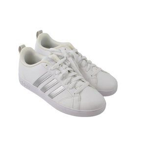 Adidas Womens Size 8 Athletic Tennis Walking Sneakers Shoes White /Silver PWJ 00